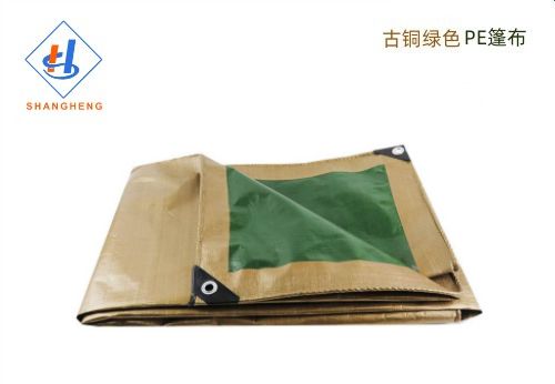 古銅綠色克重160g2×2米PE篷布